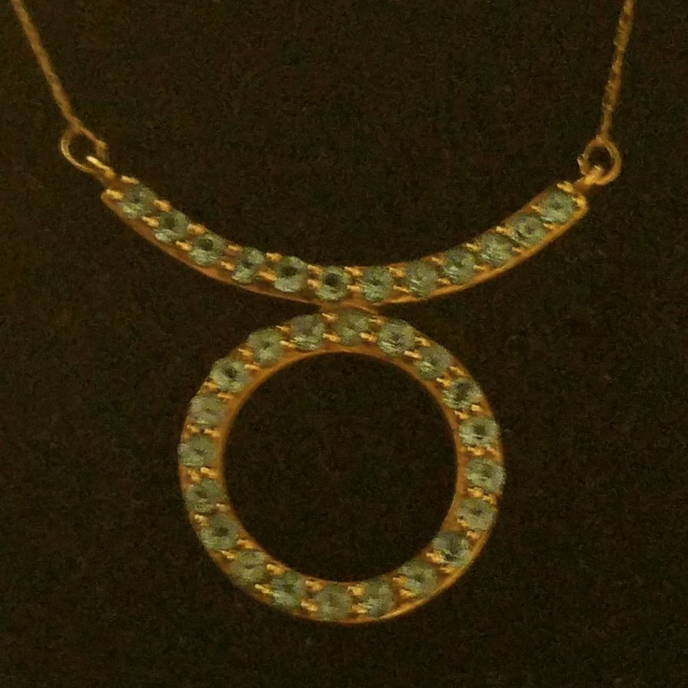 14KT BLUE TOPAZ NECKLACE